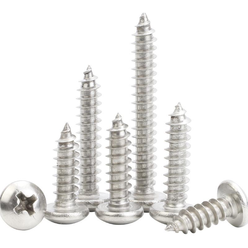 201 Саморезы из нержавеющей стали с крестообразным шлицем и цилиндрической головкой - M2/M3/M4/M5