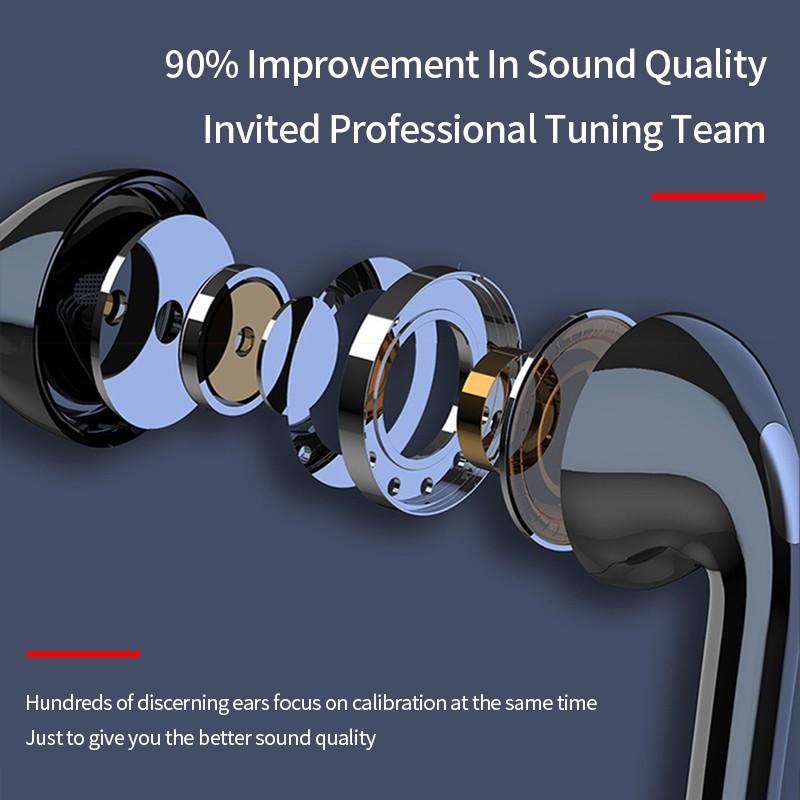 Waterproof Bluetooth Neck Strap, Waterproof Sports Earphones, Suspended Stereo Earphones, Wired Music with LED Display Screen