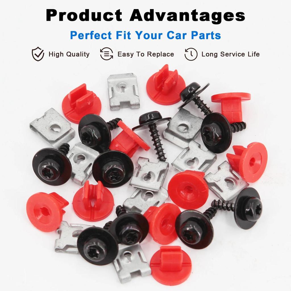 130-Piece Ford Focus Lincoln Splash Shield & Fender Fasteners Set