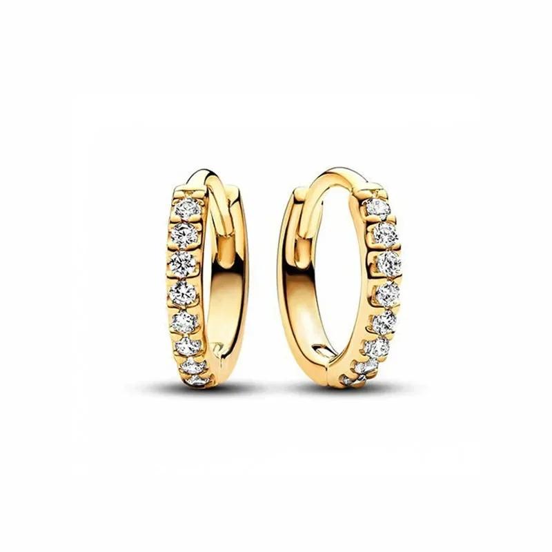 Серьги-сердечки из серебра 925 пробы Изысканные Блестящие Круглые Легкая Роскошь Ювелирные изделия Идеальные Праздничные Подарки для Нее