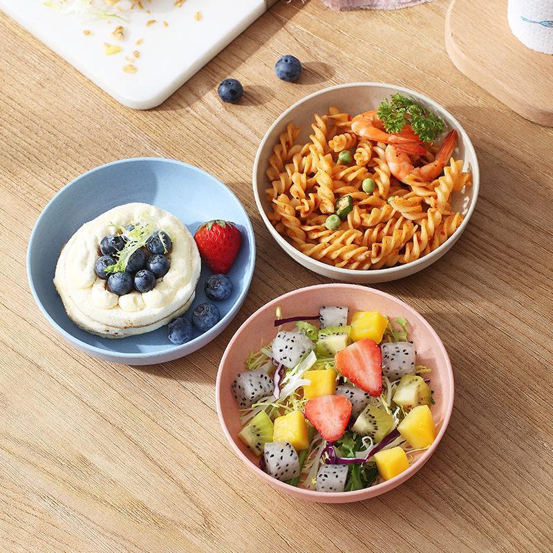 Поднос для фруктов, шестиугольный квадратный квадратный поднос для десерта, закусок, пшеничной соломы, утолщенный поднос для фруктов