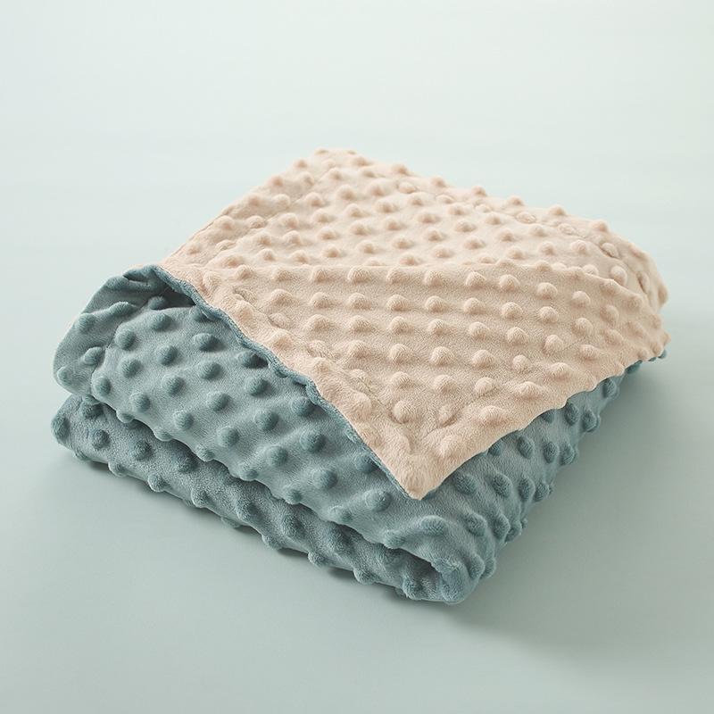 Baby Blanket Warm Fleece Infant Quilt Bedding Swaddle Wrap Newborn Soft Stroller Sleep Cover Comfortable Washable Thick Blanket