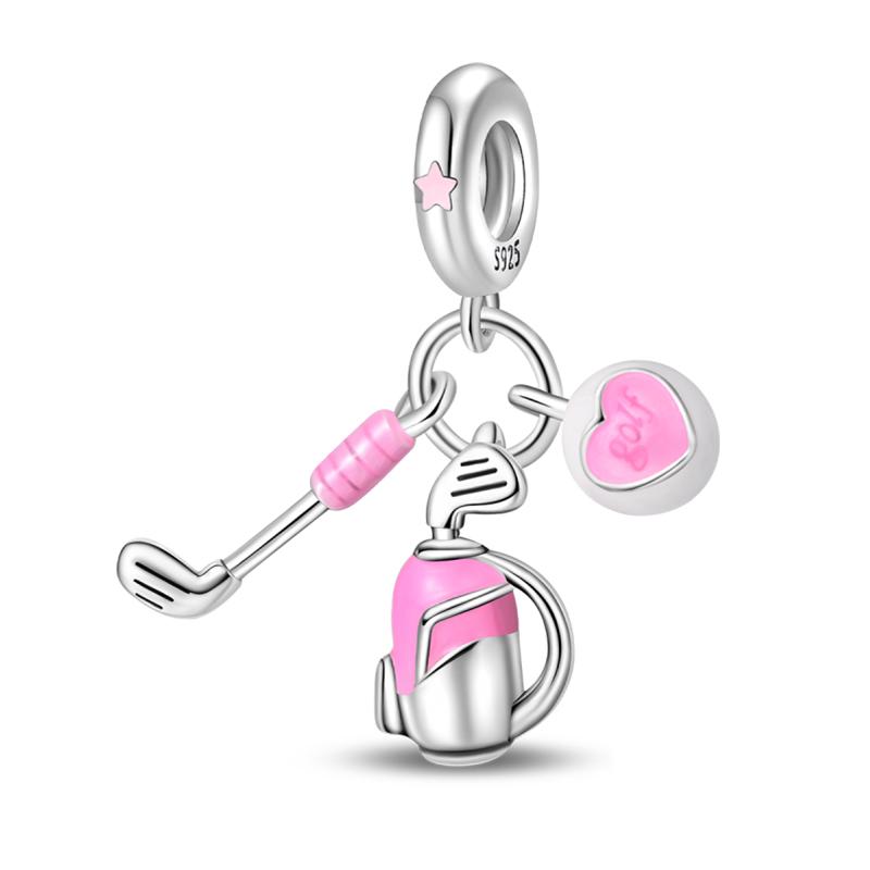 Медь Волейбол Бейсбол Бадминтон Гольф Спорт 3мм Шармы Бусины Подвески Вечеринка по случаю дня рождения Изысканные DIY Ювелирные изделия Подарки