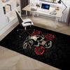 Chair Mat: Gothic Snake & Skull Office Carpet - Large Size, Home Decor, Sofa Rug, Gift for Office or Bedroom0214A