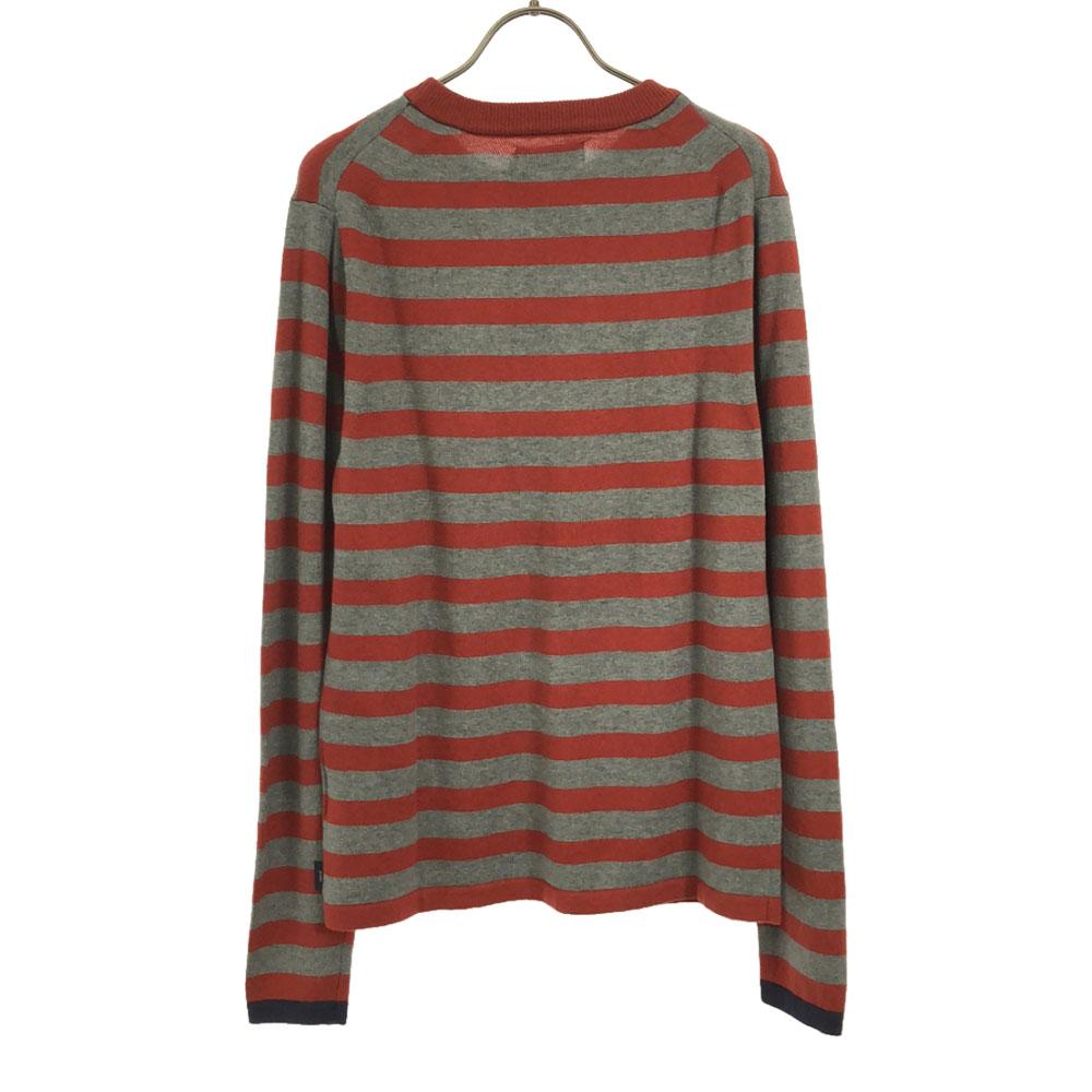 Unused Paul Smith JEANS Border Pattern Long Sleeve Knit Sweater with Tags Men's Used