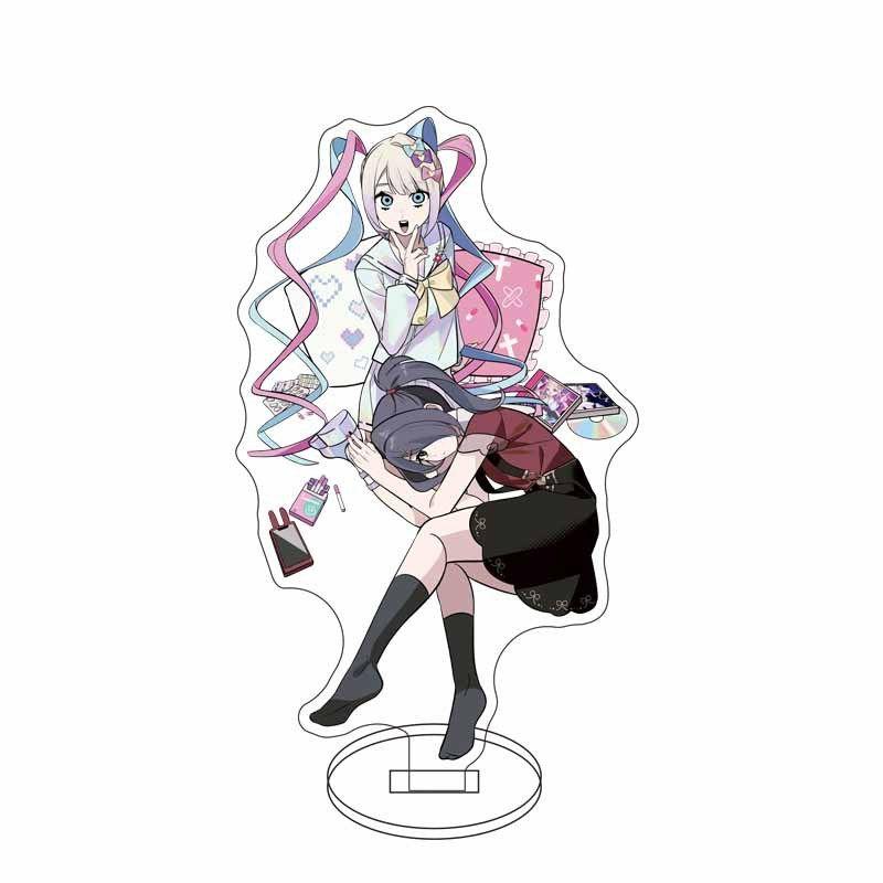 NEEDY GIRL OVERDOSE Акриловая Настольная Фигурка-Подставка Kawaii Игровой Узор 12см Украшение Модель Хранение Рабочий Стол Якорь Подарок