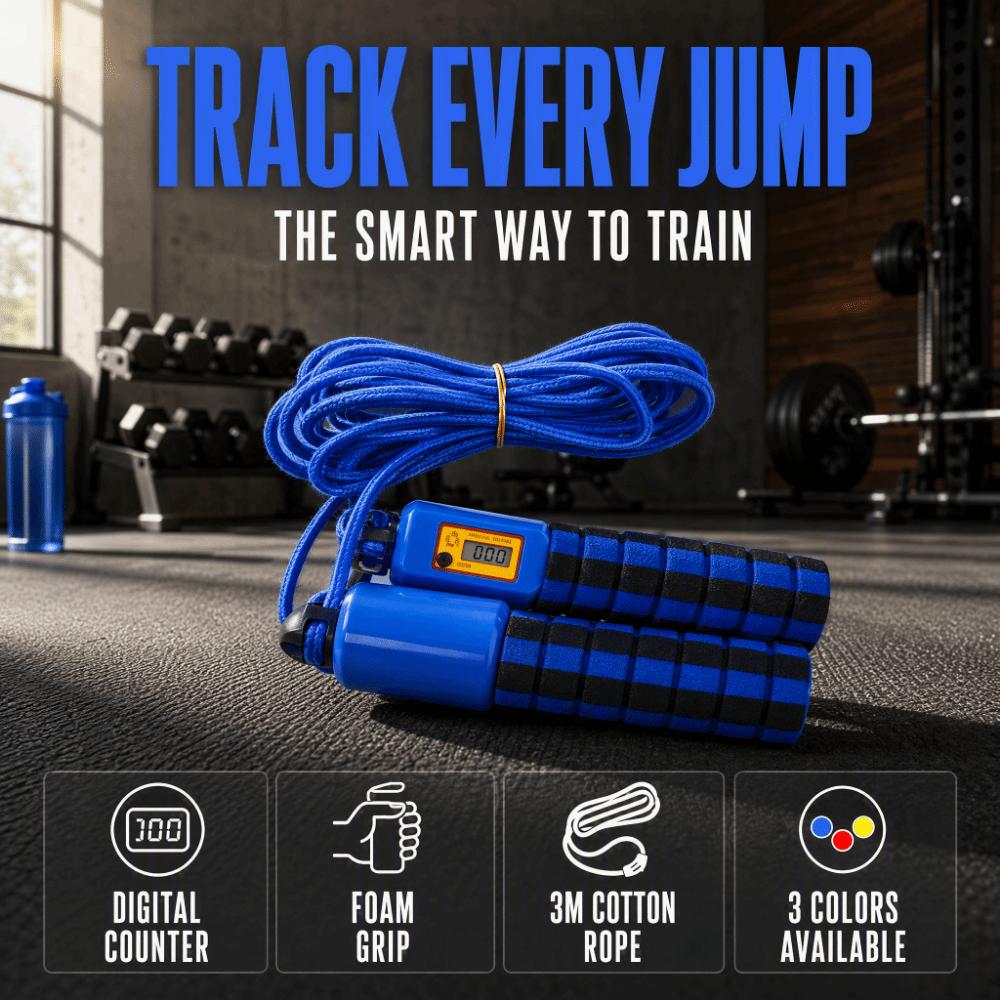 Mechanical Counter Counting Skipping Rope Adjustable Length Exercise Jump Rope Home Fitness