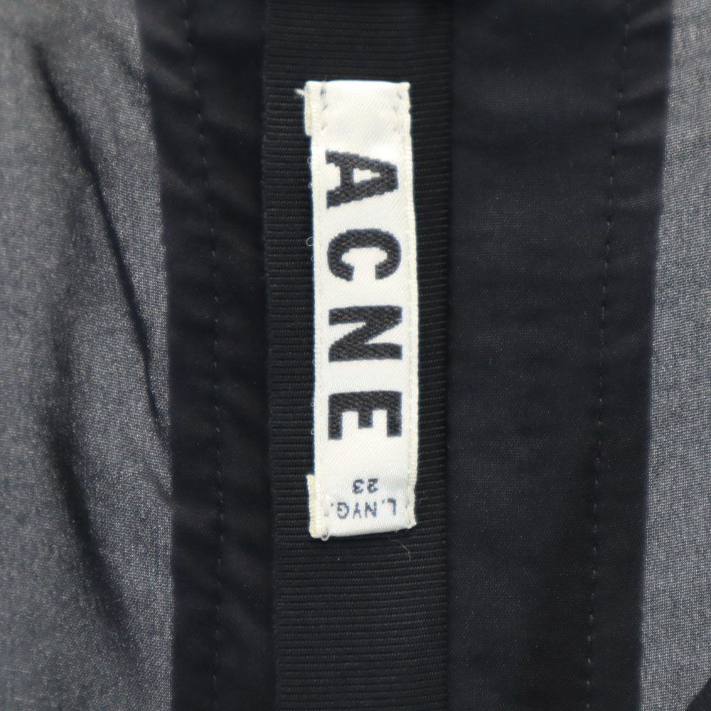 ACNE Короткий рукав Шерсть Переплетение До колена Платье 36 Темно-синий Женское Б/у