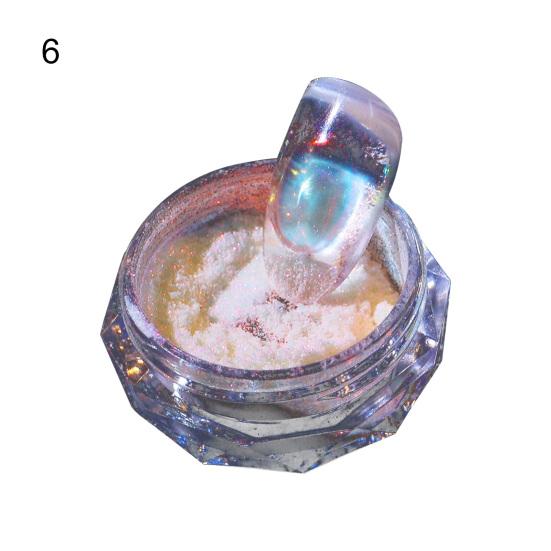 Пигментный порошок для ногтей, гладкая поверхность, высокая насыщенность, с губкой, зеркало красоты, неоновая пыль, хромированный пигмент для дизайна ногтей для домашнего использования