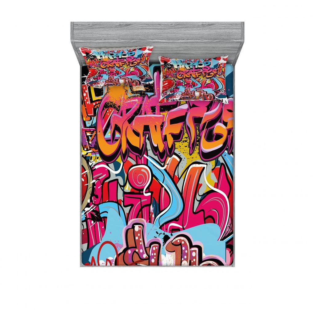 Кексы Кондитерский узор Лист с рисунком Комплект постельного белья из трех предметов Цифровая печать Взрослые Дети