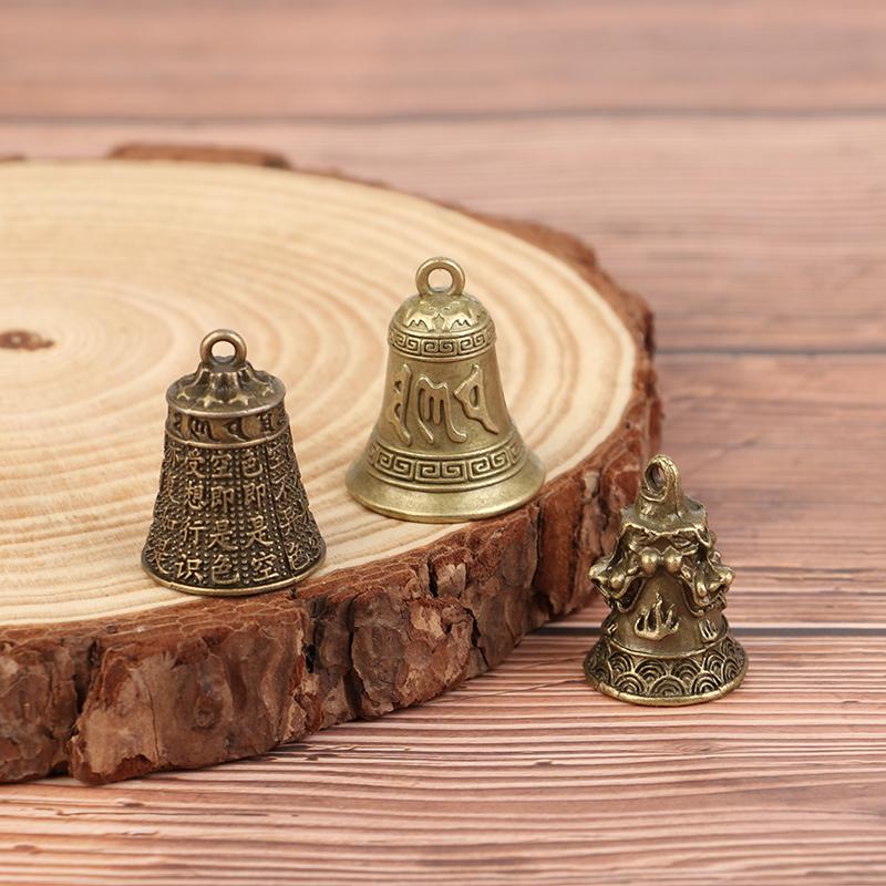 Сплав ретро три льва колокольчик ветряная музыка подвеска для автомобиля антикварный колокольчик мини скульптура молитва Гуаньинь колокольчик шуй фэн колокольчик