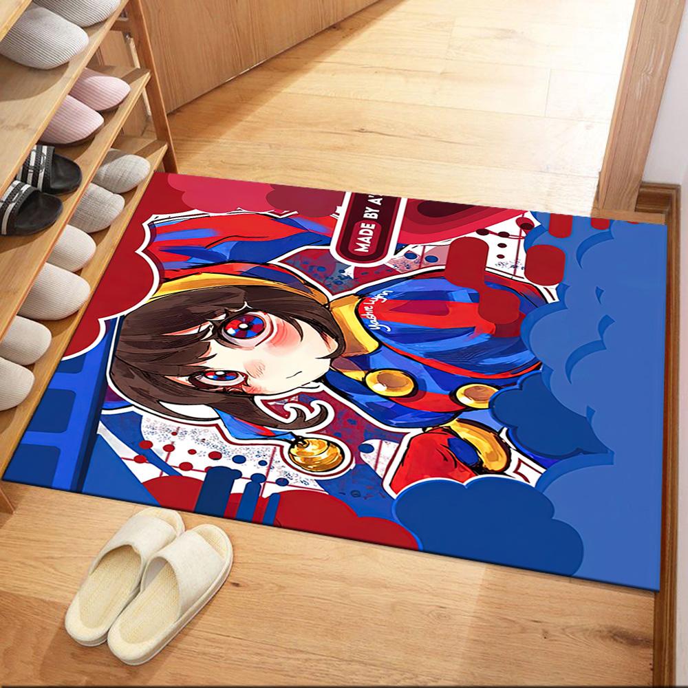 Digital Circus4 Square rugs are a great choice for living rooms, bedrooms, home décor, and as gifts.