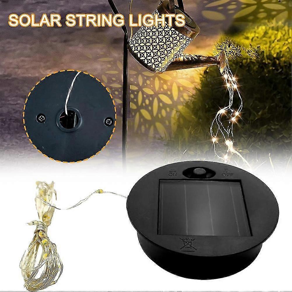 Replacement top for solar watering can with lights