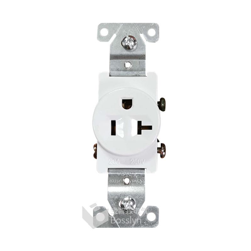 Type 118 US Standard 15A/20A Single Gang Power Socket for Home Renovation