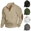 Spring And Autumn Men's Standing Collar Sweatshirt Is Outdoor Casual Sweaters Tops
