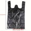 100pcs Heavy-Duty Black Plastic Trash Bags with Easy-Tie Handles - Leak-Proof, Disposable Garbage Liners for Home & Office Use