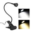 Usb Led Clip On Desk Lamp Reading Book Light Clip-on Night Lights Gooseneck Table Study Read 5v Cold White 360°clip-on For/table