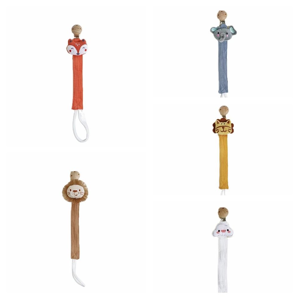 Мультяшный держатель для пустышки, клипсы-держатели для соски против потери, милая детская тканевая цепочка для пустышки, дети