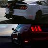 1Set Smoked Lens Rear Side Marker Lamps w/Red LED Lights Fit For 2015+ Ford Mustang