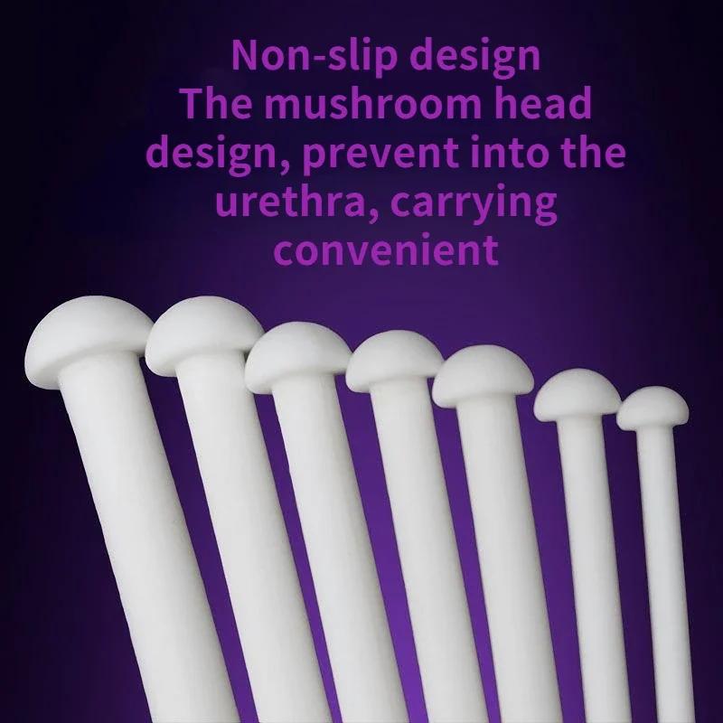 Силиконовый стимулятор лошадиного глаза Игрушки для взрослых Стриктура уретры Зондирование Катетер Пенис Плаг Вставка Уретральные катетеры для мужчин Гей