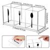 Прозрачный акриловый органайзер для столовых приборов, пластиковый держатель на 3 отделения для посуды, принадлежности для декора кухни, дома, улицы