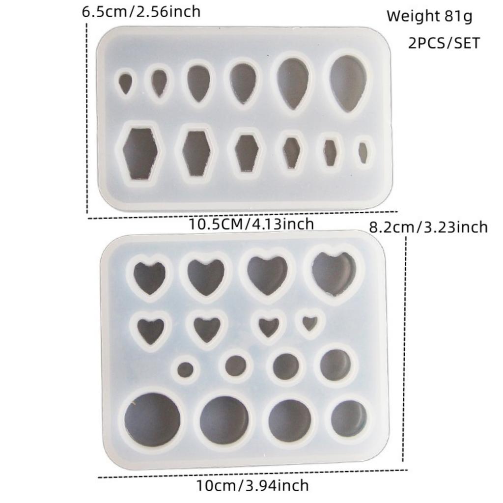 2 шт. Серьги из эпоксидной смолы, привлекающие внимание готические серьги, форма для пирсинга, подвески для ушей, силиконовые формы для любителей рукоделия