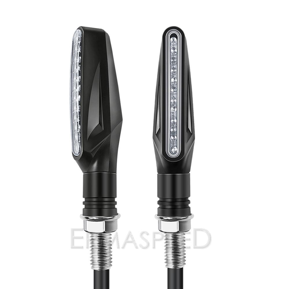 4 шт. индикаторы мотоцикла, плавные указатели поворота, стоп-сигналы и дневные ходовые огни 12 В для мотоцикла, скутера, бездорожья