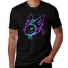 Groovy Protogen Bust Lineart T-Shirt Tees Graphic T Shirts Clothing for Men Shirt