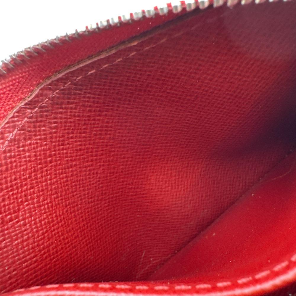LOUIS VUITTON M6015M Card Case Epi leather Zip around purse Coin case Red leather Used