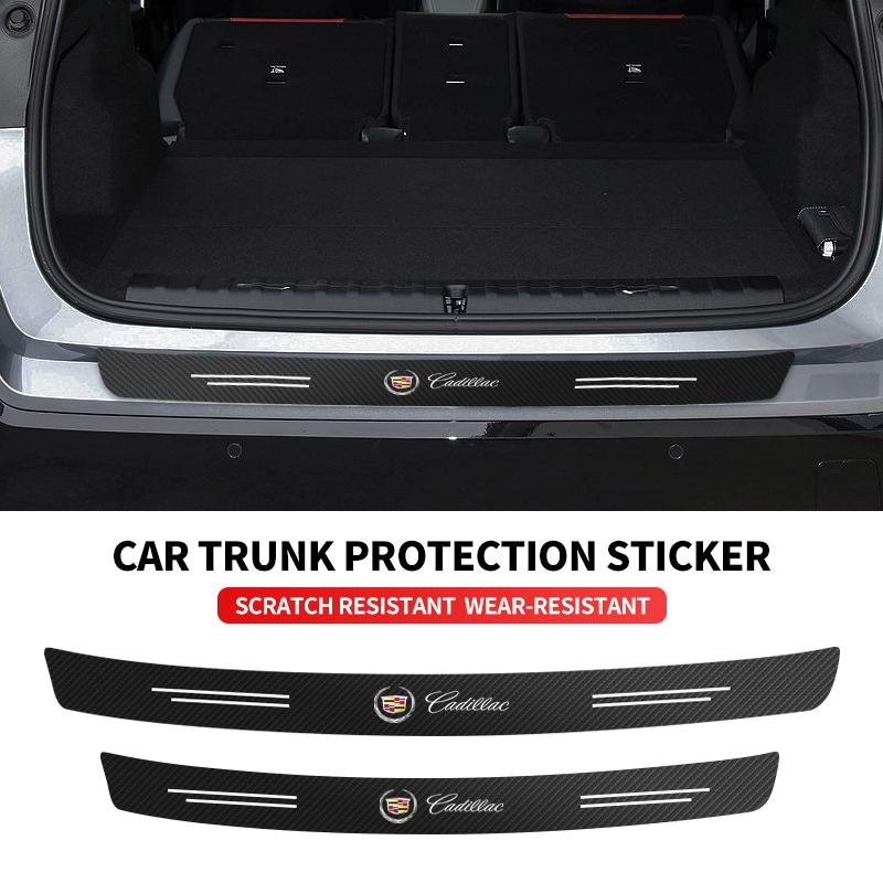 AABHR1 Car Sticker Accessories Carbon Fiber Trunk Decals for Cadillac CT4 CT5 CT6 XT4 XT5 XT6 CTS ATS SRX XTS STS SLR XLR BLS Deville
