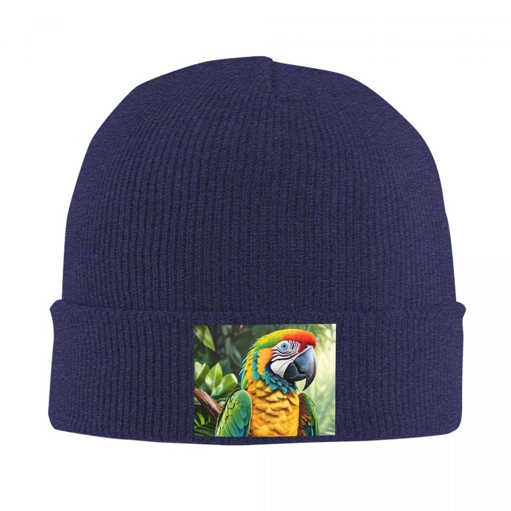 Cute Macaw Parrots Warm Knitted Cap Winter Knit Bonnet Hat Skullies Beanies Hip Hop Caps for Unisex