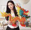 Guochao Chinese Dragon Large Educational Building Blocks - Qilin Puzzle Ornament, High-Difficulty Fortune Dragon Toy Gift