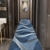 Modern Geometric Hotel Hallway Carpet Home Corridor Long Rug Soft Stair Carpet Entrance Floor Mat Non-Slip Base Runner Rug