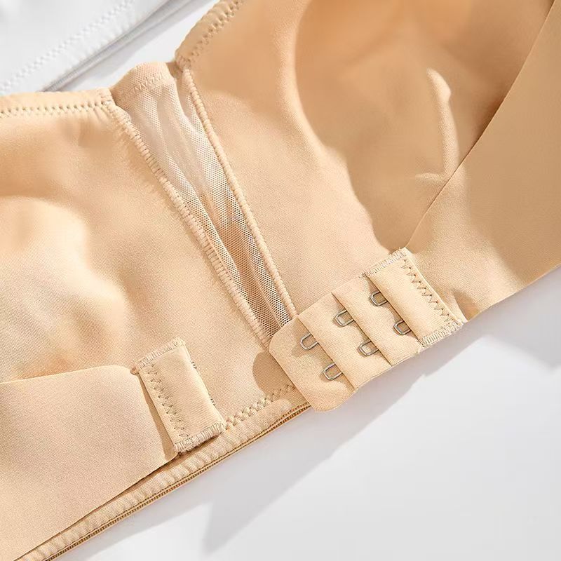Мягкие бюстгальтеры без подкладки для женщин, бюстгальтер без бретелек, бесшовный бюстгальтер без косточек, пуговицы спереди, сетчатая строчка, топ-труба