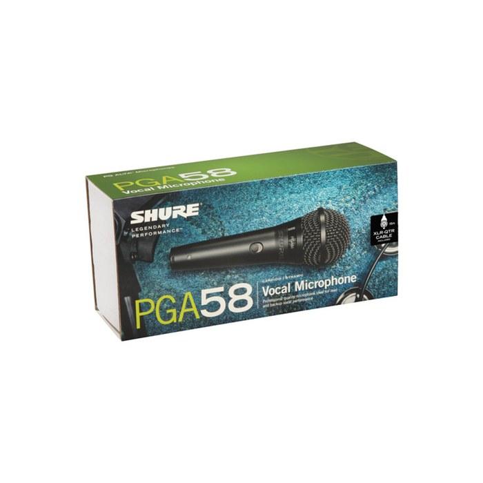 SHURE PGA58-QTR Динамический вокальный микрофон с кабелем 1/4" - Черный