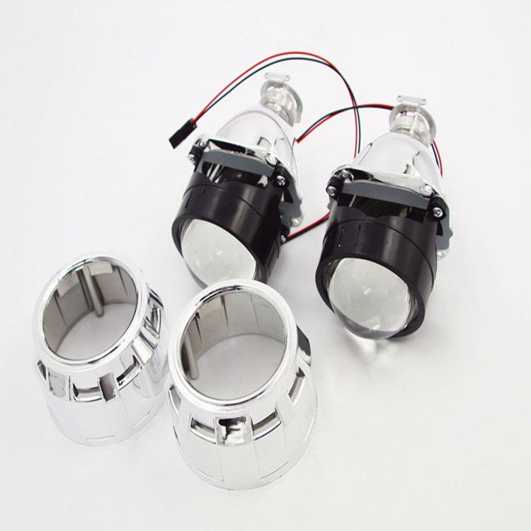 2,5-дюймовый комплект биксеноновых линз-проекторов WST HID для автомобилей и мотоциклов - Высокая яркость, Неразрушающая установка.