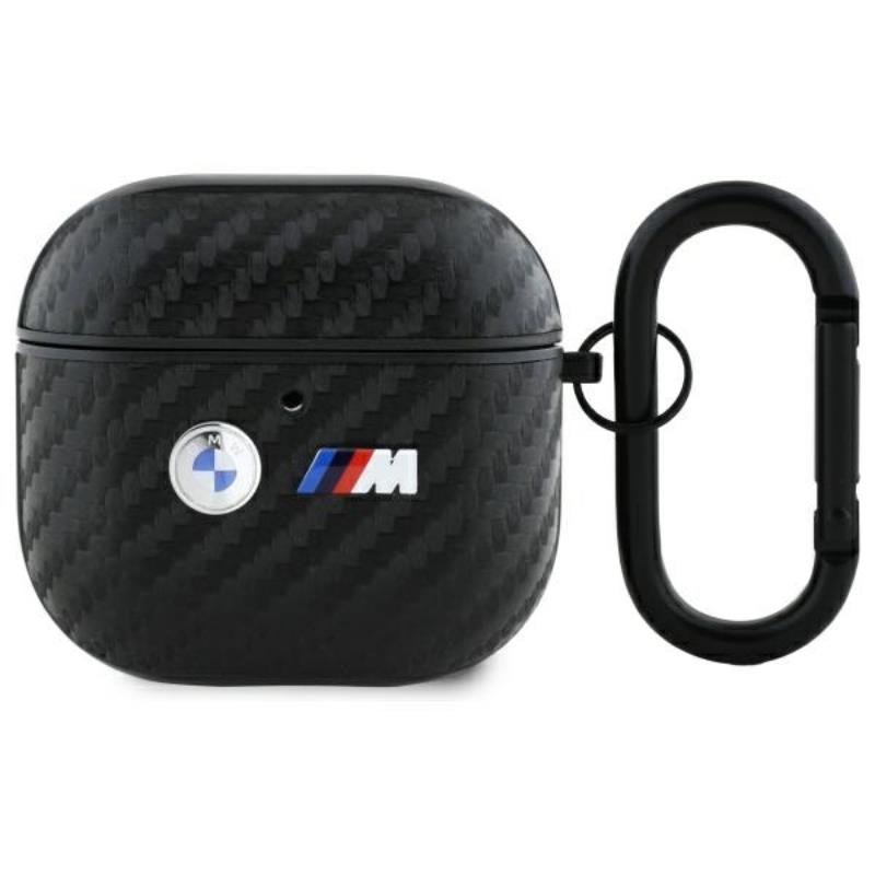 Bmw Carbon Double Metal Logo - Etui Airpods 4 (Czarny)