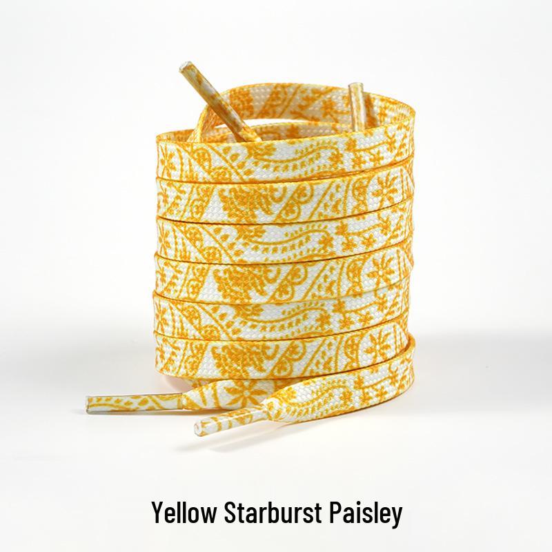 Cashew Flower Shoelaces for Air Force 1, Canvas Shoes, and Dunk Sneakers – Unisex