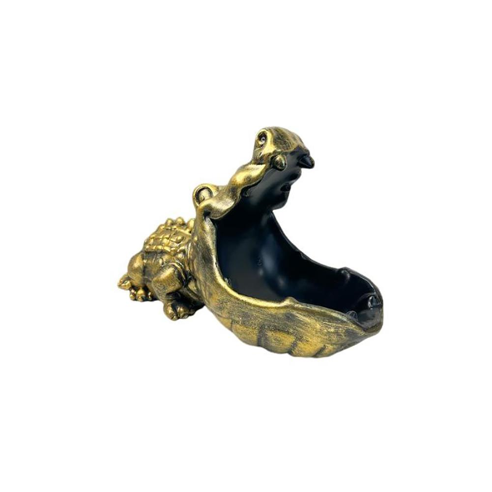 Alligator Statue Key Bowl, Fun Animal Statue Decorative Candy Bowl, Resin Animal Sculpture Desktop Ornament For Entrance Cabinet Home Decoration