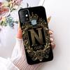 For Infinix Hot 10 Case Cover Luxury A-Z Letters 2D Painted Silicone Bumper For Infinix Hot10 X682B X682C Casing