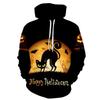 Autumn 3D Horror Pattern Printed Hoodies Fashionable Casual Sports Long Sleeved Men's Hooded Sweatshirts