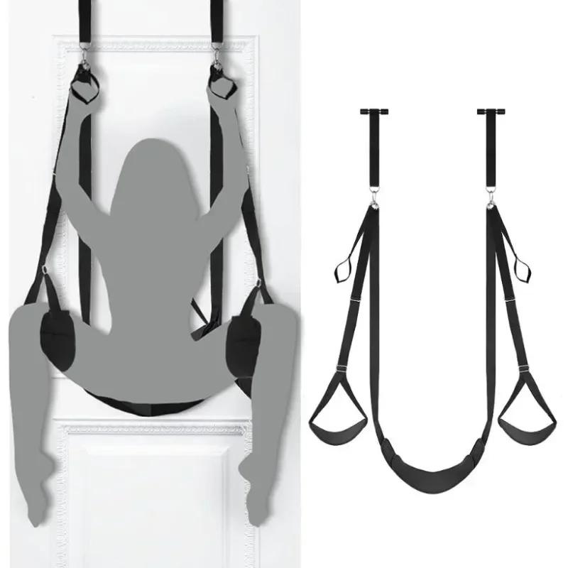 Swing Bondage Posture Shoulder Strap Constraint Bedroom Furniture On The Door Sex Swing Adjustable Sexuels Sling Sex Toys