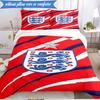 3PCS England Football Crest Printed Soft Bedding Set,Including 1pc Duvet Cover And 2pcs Pillowcases Perfect for Bedroom, Dormitory, Fan gift