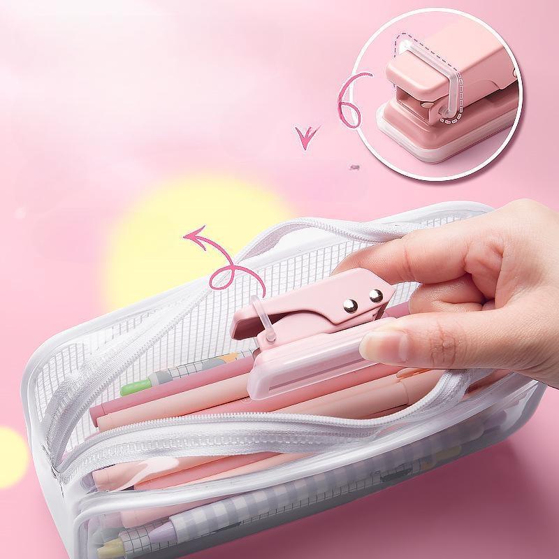 Mini Single Ring Hole Punch Round Hole Puncher Paper Punch Puncher for Card Hand Account Notebook School Office Supplies