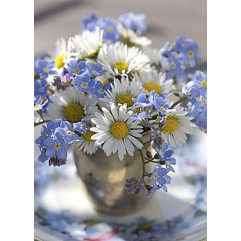 DIY Floral 5D Diamond Painting Full Round Drill Diamond Embroidery Cross Stitch Mosaic Kits Flower Wall Art Home Decor