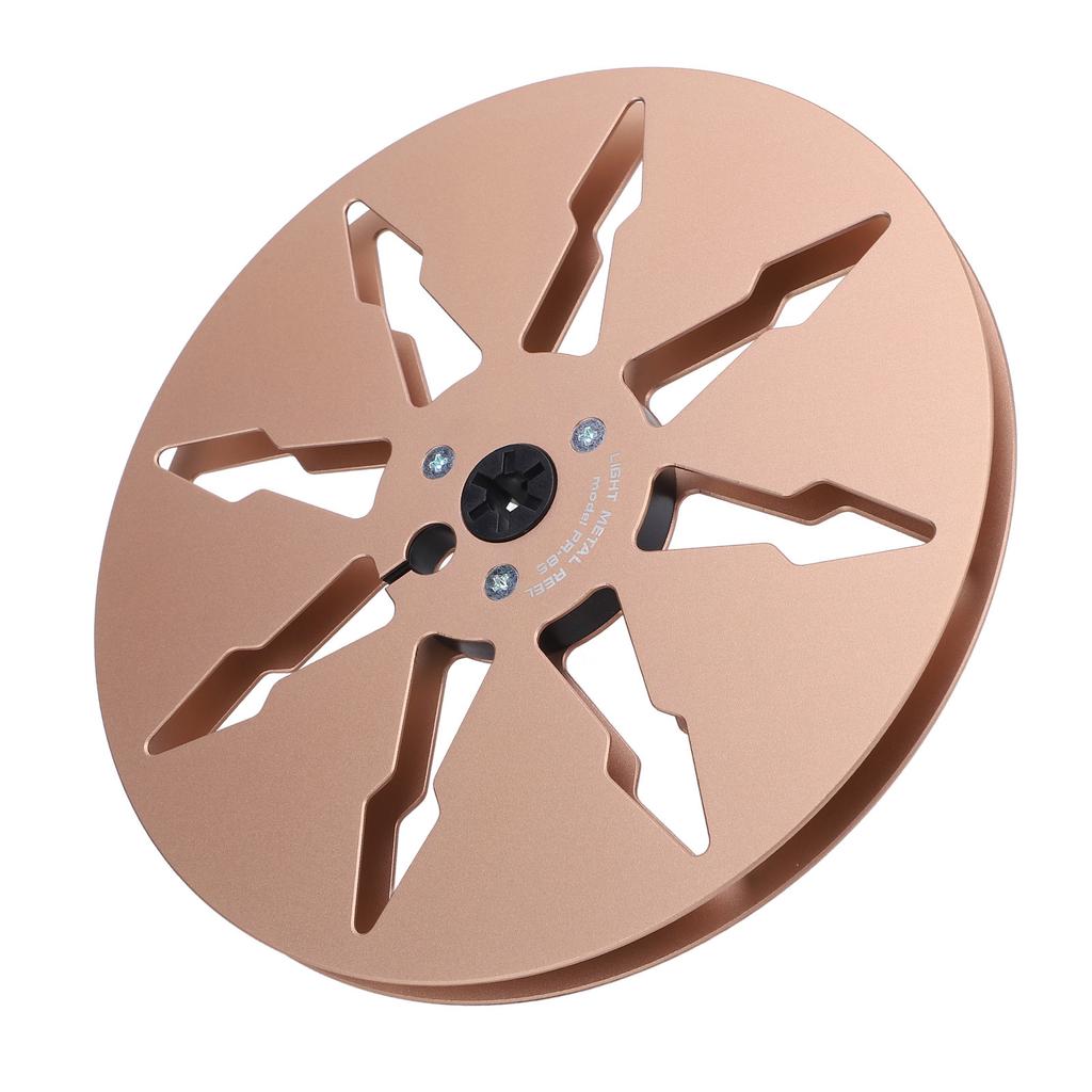 1 4 7 Inch Empty Tape Reel 8 Holes Aluminum Alloy Open Reel Sound Tape Empty Reel for Reel to Reel for ReVox Studer Gold