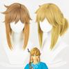 Парик Косплей Линк из The Legend of Zelda, Золотисто-коричневый многослойный парик из высокотемпературного волокна
