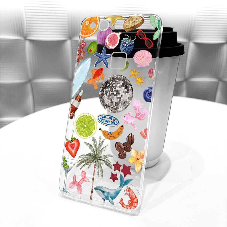 Case For Huawei P10 Lite Cover New Stylish Butterfly Phone Case Soft Transparent Silicone Bumper For Huawei P10Lite WAS-LX1 Capa
