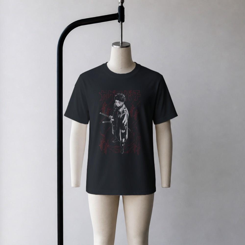 Kagurabachi - Chihiro Rokuhira T-Shirt Manga Graphic Unisex Black Cotton S-5XL