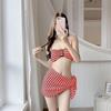 Swimsuit new bikini swimsuit suspender vest women's senior sense striped sexy seaside vacation hot spring three-piece set